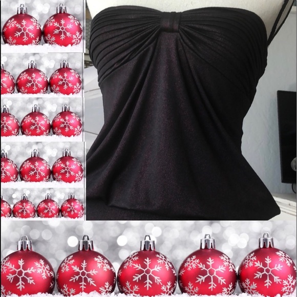 Forever 21 Tops - Burgundy tube shimmering top, for an evening out!